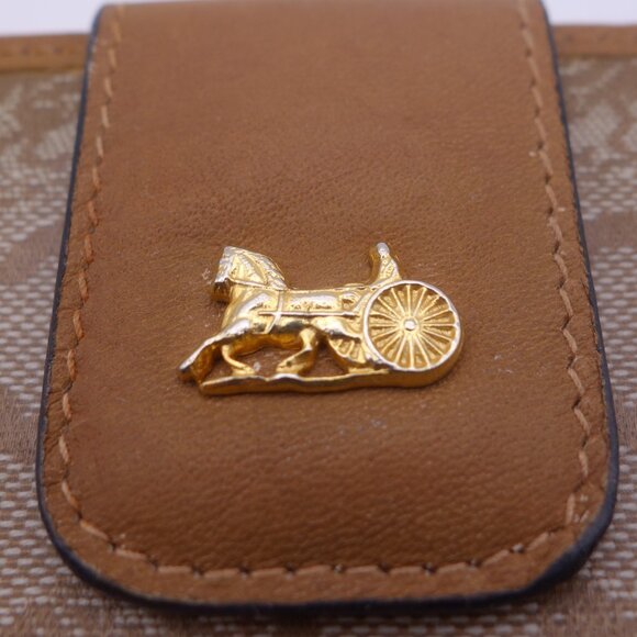 Vintage Celine Paris Made in Italy Wallet with Horse and Buggy - Picture 3 of 16